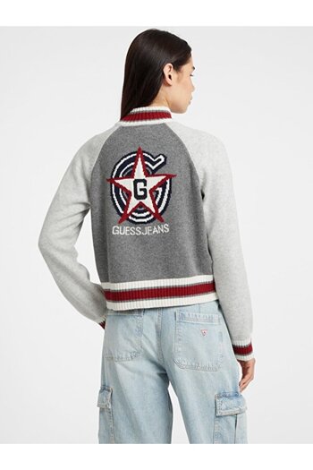 Guess Jeans Kadın Yün Karışımlı Triko