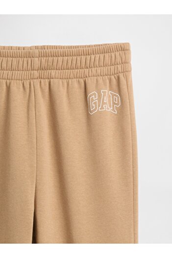 GAP Erkek Çocuk Bej Logo Pull-On Jogger Pantolon
