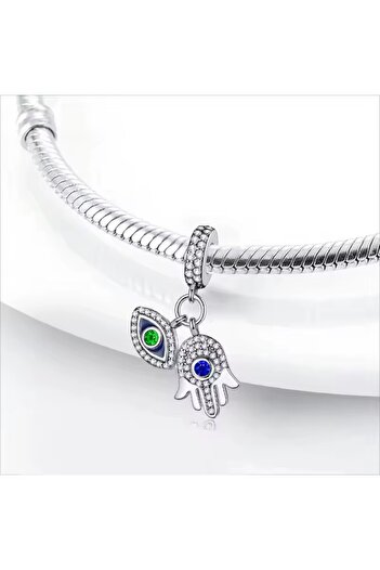 MUMMY CONCEPT Fatma's Mother's Hand-Made Evil Eye Amulet, High-Quality Fine Craftsmanship Charm.