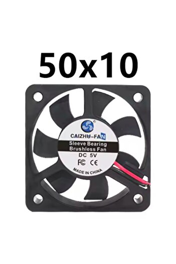 FUSIONTECHX Silent Cooling Fan with Brushless Motor – Size 50x50x10MM, USB Cable Included 100cm,