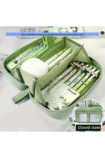 GlassySKY 180 °   Pop-Up Large Capacity Pencil Case Cosmetic Organizer Pen Holder(Accessories Not Included)