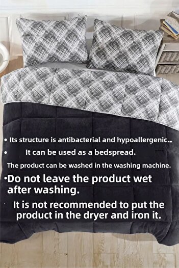 LilaMOON Single Luxury Welsoft Quilt (Double-Sided + Pillowcase)