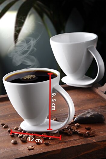 Nandy Home Set of 2 Special Design Self-Standing Cups for Coffee, Herbal Tea, Etc. Mug Cup Set