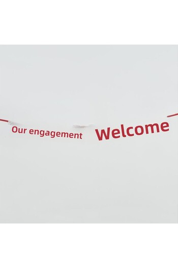 ZERO LAND Sepetim Welcome to Our Engagement Felt Lettering-Purple
