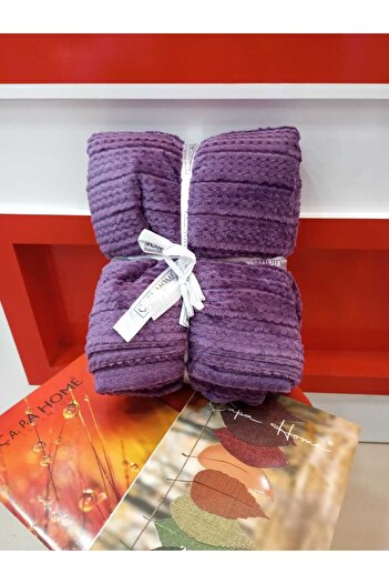 Çapa Home Thick Fleece Multi-Purpose Gift Daily Premium Quality Soft Single Blanket 160X200
