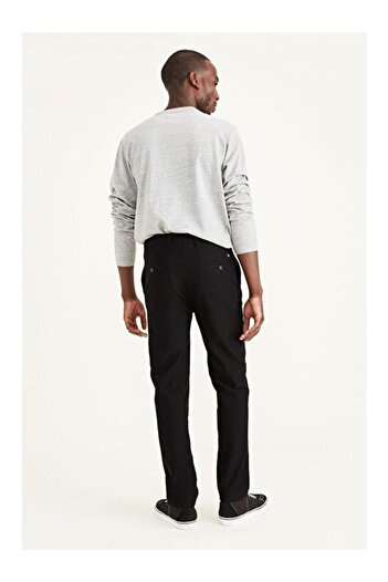 Dockers Ανδρικό παντελόνι Slim Fit Skinny Leg Normal Waist Μαύρο A1419-0002