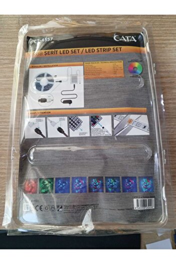 Cata Ct-4557 Rgb Led Strip Set 5 Meter Remote Adapter – Colorful Decorative Light
