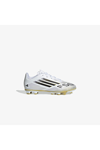 adidas F50 Club Firm-Multi Ground Kids White Turf Soccer Shoes