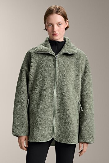 Oysho Faux-shearling oversize jacket