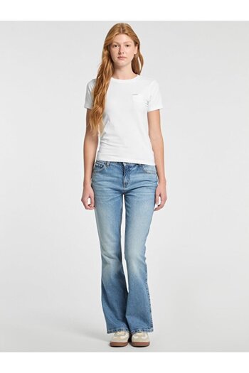 Guess Γυναικείο μπλουζάκι με λεπτή εφαρμογή Gj Ss Slim Pkt