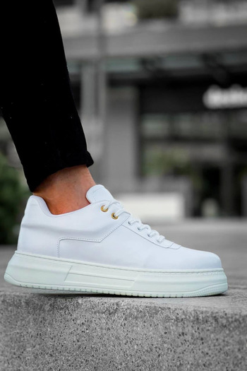 By Mop Kb-X20 Kuback White Leather Casual Men's Shoes