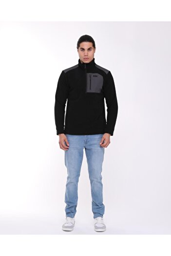 Helly Hansen Ανδρικό φλις BLOCK HALFZIP HH..12008 HHA.990 Μαύρο-S