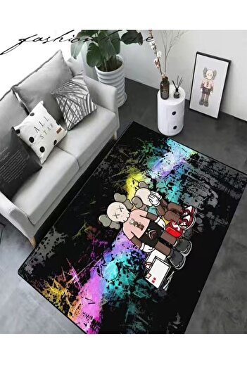 Raffine Classic Cartoon Theme Baby Play Mat Absorbent Kids Room Rug, Easy to Clean, 100x200cm