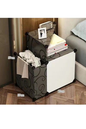 Raffine Multipurpose Use Simple Bedside Storage Cabinet Display Rack Nightstand Side Table Display Rack