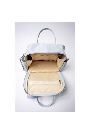MY Collection Maia Leather Mother Baby Care Backpack