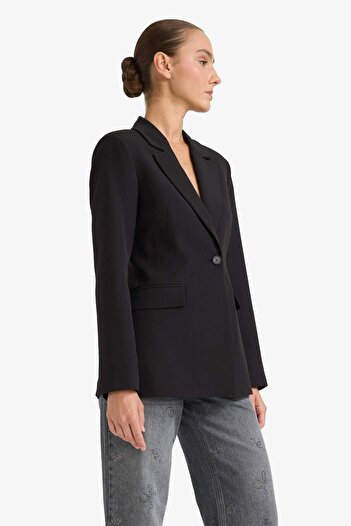 DeFacto Regular Fit Düğmeli Blazer Ceket F9441AX25WN
