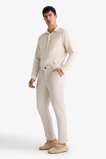 DeFacto Pantolon Tailored Regular Fit Normal Kesim Düz Paça Cepli D3704AX24AU
