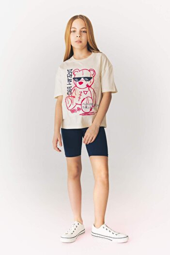 DeFacto Girl's Short Length Leggings - B5591A824HS