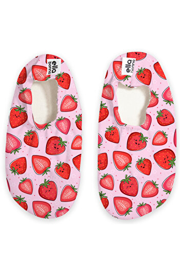 Ella Bonna Non-Slip Sole Unisex Baby Kids Sea Shoes Pool Shoes Strawberries