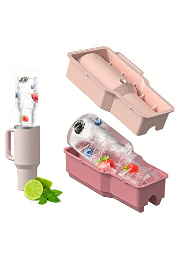 Choice SDL-YT Ice Cube Tray Mold for Tumbler Stanley Cup Silicone Cylinder Ice Cube Maker Mold Fits 40 Ounc