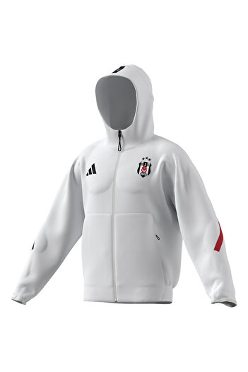 adidas JM4912 BJK ANTH JKT Біла звичайна пряма чоловіча куртка на блискавці