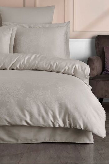 VAROL Liyosel Jacquard Duvet Cover Set Single - Nothingham Stone