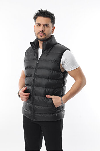 Rodrigo Чоловічий Regular Fit з прямим коміром Сезонний пуховик