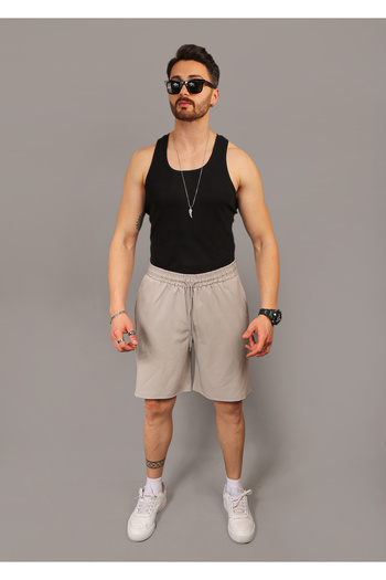 EydaMoon Baggy Cut Quick Dry Parachute Fabric Lace up Waist Sports Shorts