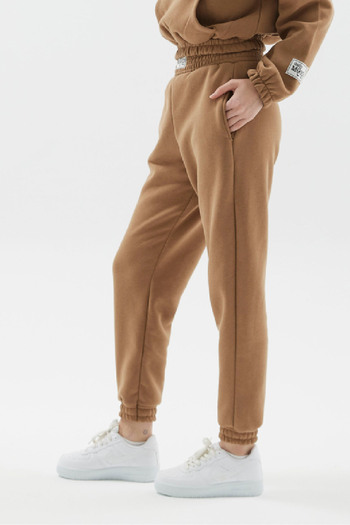 Mood Lab Women's 3 Thread Raised Elastic Sweatpants