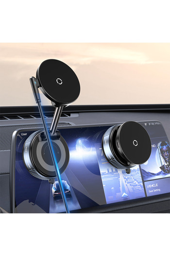 HYDER MagSafe phone holder, 15W wireless charging, 180° rotation, aluminum alloy construction, foldable
