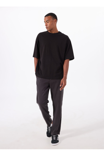WRANGLER Elastic Waist Regular Fit Black Men's Chino Pants W2510347001 Elastic Waist Chino