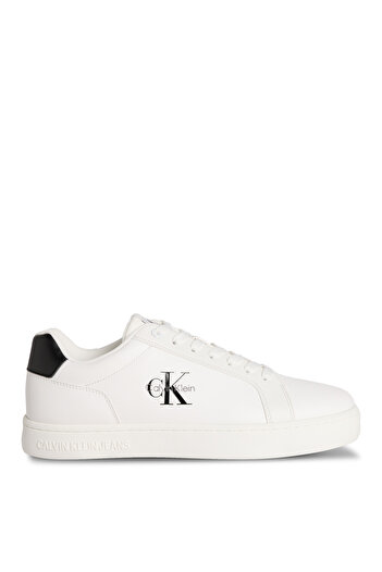 Calvin Klein White - Black Men's Sneaker Classic Cupsole Mono Lth