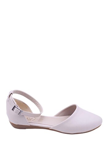 Sedef 444 Women's Ankle Strap Casual Babet Shoes