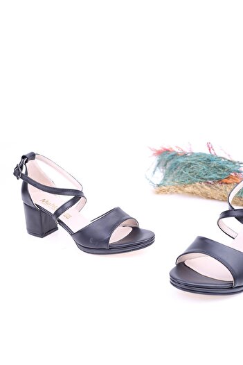 Papuçsepeti Papuç Sepeti Mht 1660 Women's 6 Cm Heeled Open Platform Shoes