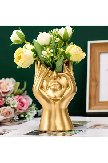 rakaymu Abstract Hand Face Vase 13 cm