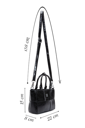 Derimod Women's Black Long Strap Mini Shoulder Bag 25Abd260018