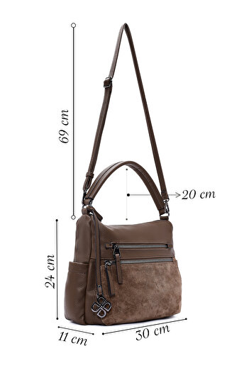 Derimod Women's Tan Long Strap Shoulder Bag 25Abd242114
