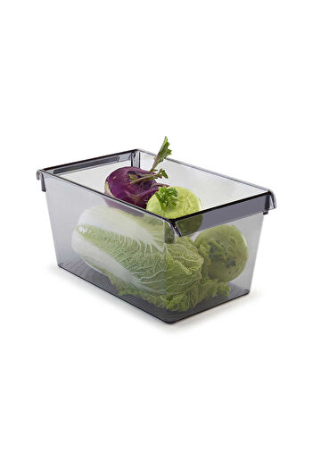 Prima Nova Transparent Black Refrigerator Cabinet Organizer - Shelf 310*180*150 Mm