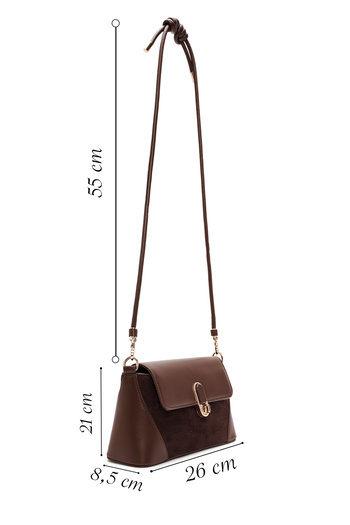 Derimod Women's Brown Long Strap Shoulder Bag 25Wbd261814