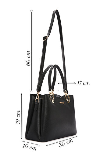 Derimod Women's Black Long Strap Shoulder Bag 25Abd2807Ft