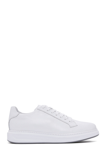 Derimod Men's White Lace-Up Leather Sneaker 25Wfd610018