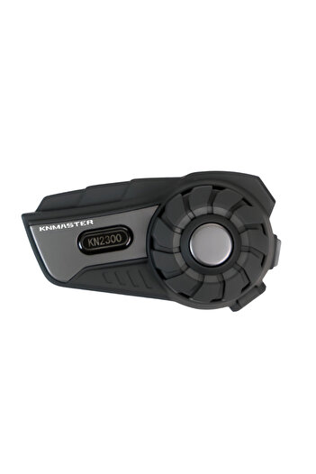 Knmaster KN2300 Motosiklet Kask İnterkom Bluetooth Intercom Kulaklık Seti Gri