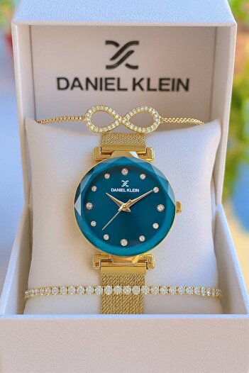 Daniel Klein Yellow Silver Watch – Not Strong Water Conduction with Mesh – Tarafettir – Give It as a Gift with Tenderness