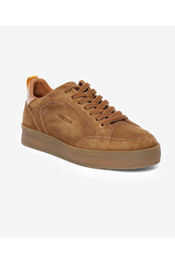 Greyder Men's Tan Genuine Leather Sneaker Shoes 5K1Sa18520