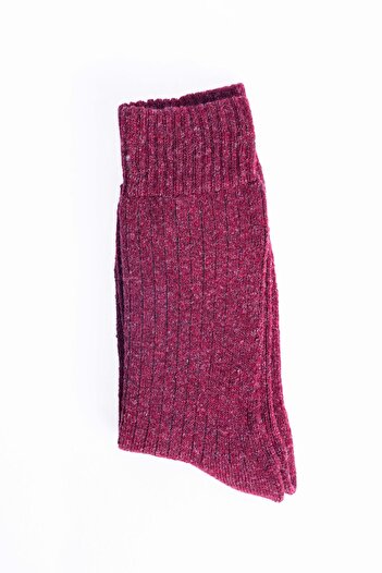 Tudors Winter Thick Burgundy Men's Socks