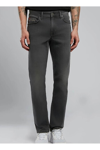 Lee Cooper Normal Bel Slim Straight Men's Denim Trousers 252 Lcm 121011 Jagger Sprang Brown
