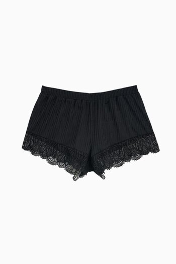 Wonna Black Shorts - Lace Detail, Model 2578