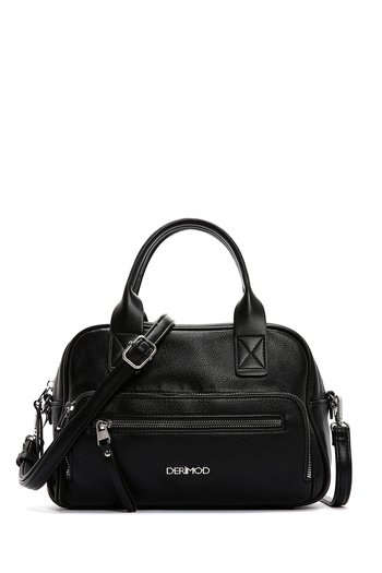 Derimod Women's Black Long Strap Shoulder Bag 25Sbd2415Ft