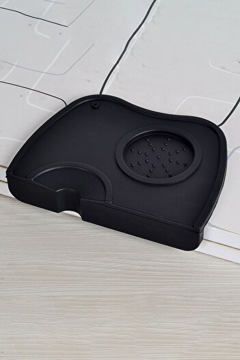 Chavin Black Silicone Coffee Tamper Mat - Non-slip and Holder Cin448