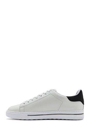 Derimod Men's White Lace-Up Leather Sneaker 25Sfd 650618
